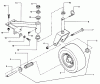 Snapper PP7H1404KWV (80703) - Wide-Area Walk-Behind Mower, 14 HP, Hydro Drive, Pistol Grip, Series 4 Pièces détachées Caster Wheel & Tire Assembly