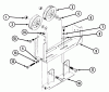 Snapper Z4801M - 48" Deck, Mid Mount ZTR, Series 1 Pièces détachées Mule Drive Assembly ("SK" & "LK" Frames)