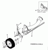 Snapper 21400 - 21" Walk-Behind Mower, 4 HP, Steel Deck, Series 0 Pièces détachées Front Wheels, Brackets, Latches Commercial Models