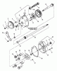 Snapper CP21401R2 (80667) - 21" Walk-Behind Mower, 4 HP, 2 Cycle, Steel Deck, Series 1 Pièces détachées Transmission (Differential)