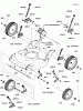 Snapper CP215520HV (7800849) - 21" Walk-Behind Mower, 5.5 GTP Steel Deck Commercial Series 20 Listas de piezas de repuesto y dibujos Wheels, Brackets & Latches