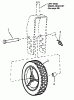 Snapper FRPS216015E (84287) - 21" Walk-Behind Mower, 6 HP, Steel Deck, Electric Start, Series 15 Listas de piezas de repuesto y dibujos Front Wheels (Swivel Wheels Model)