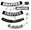 Snapper MR216017BV (84684) - 21" Walk-Behind Mower, 6 HP, Steel Deck, MR Series 17 Pièces détachées DECALS (Continued)