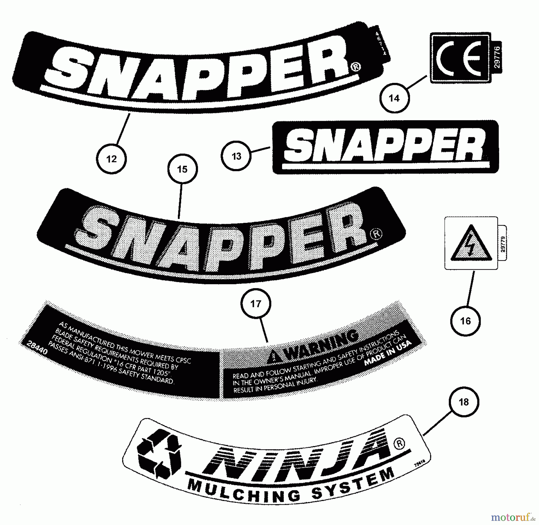  Snapper Rasenmäher MRP216017B (84685) - Snapper 21
