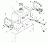 Snapper PP71250KW - Wide-Area Walk-Behind Mower, 12.5 HP, Gear Drive, Pistol Grip, Series 0 Spareparts Fuel Tank Assembly
