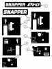 Snapper SPLH140KW (84336) - Wide-Area Walk-Behind Mower, 14 HP, Hydro Drive, Loop Handle, Series 0 Pièces détachées Decals (Part 2)