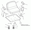Snapper MZM2301KH (84670) - 23 HP Zero-Turn Mower, Kohler, Mid Mount, Z-Rider Series 1 Pièces détachées Seat Assembly