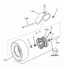 Snapper NZM25613KWV (7800022) - 61" Zero-Turn Mower, 25 HP, Kawasaki, Mid Mount, Z-Rider Commercial Lawn & Turf Series 3 Pièces détachées CASTER WHEEL ASSEMBLY