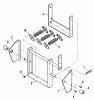 Snapper 7080575 - 38" Snowthrower Attachment LT (3 Piece Frames) Pièces détachées Mounting Assembly & Lift Components