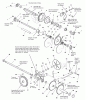 Snapper 9247E (1694602) - 24" Snowthrower, 9 HP, Two Stage, Large Frame, Series 7 (2005) Listas de piezas de repuesto y dibujos Traction Drive Group