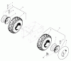 Snapper 9247E (1694602) - 24" Snowthrower, 9 HP, Two Stage, Large Frame, Series 7 (2005) Listas de piezas de repuesto y dibujos Wheel & Tires Group