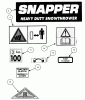 Snapper 11305 - 30" Snowthrower, 11 HP, Two-Stage Large Frame, Series 5 Pièces détachées Decals (Part 2)