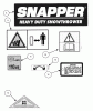 Snapper 9266E - 26" Snowthrower, 9 HP, Two Stage, Large Frame, Series 6 Listas de piezas de repuesto y dibujos Decals (Part 2)