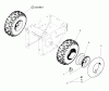 Snapper EI75246 (7800138) - 24" Snowthrower, 7.5 HP, Two Stage, Series 6 (Export) Listas de piezas de repuesto y dibujos WHEELS