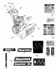 Snapper I924EX (1695852) - 24" Snowthrower, 9 HP, Two Stage, Intermediate Frame Listas de piezas de repuesto y dibujos Decals Group
