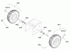 Snapper I924EX (1695852) - 24" Snowthrower, 9 HP, Two Stage, Intermediate Frame Listas de piezas de repuesto y dibujos Wheel & Tire Group