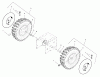 Snapper L1226E (1695571) - 26" Snowthrower, 11.5 HP, Two Stage, Large Frame, Series 2009 Listas de piezas de repuesto y dibujos Wheel & Tire Group