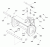 Snapper M1227E (1695734) - 27" Snowthrower, 11.5 HP, Intermediate Frame Listas de piezas de repuesto y dibujos Auger Housing Group