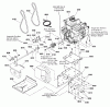Snapper M1227E (1695734) - 27" Snowthrower, 11.5 HP, Intermediate Frame Listas de piezas de repuesto y dibujos Engine & Frame Group