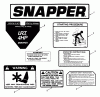 Snapper IR4000 (85328) - Spareparts Decals