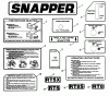 Snapper RT8 (85228) - Rear Tine Tiller, 8 HP, Series 2 Pièces détachées Decals