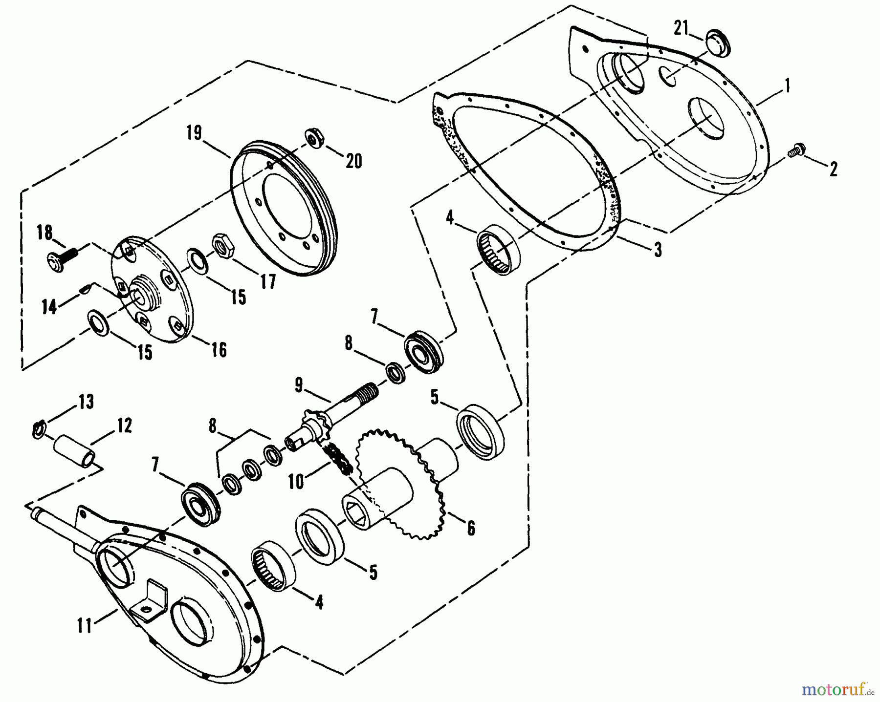  Snapper Motorhacken und Kultivierer R8002 (85226) - Snapper Rear Tine Tiller, 8 HP, Series 2 Primary Chain Case