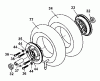Tanaka Moby - X 24cc PowerBoard W/PureFire Engine Listas de piezas de repuesto y dibujos Front Wheel