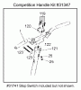 Tanaka PB-SE803 - Moby-XL 40cc PowerBoard Listas de piezas de repuesto y dibujos Competition Handle Kit (#31347) Components