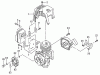 Tanaka TPK-470GS - 47cc Paveracer Kart Listas de piezas de repuesto y dibujos Muffler & Clutch