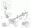 Tanaka TBC-250 - Grass Trimmer / Brush Cutter Pièces détachées Crankcase, Flywheel, Ignition, Pawls