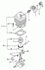 Tanaka TBC-600 - Brush Cutter Pièces détachées Cylinder, Piston, Crankshaft