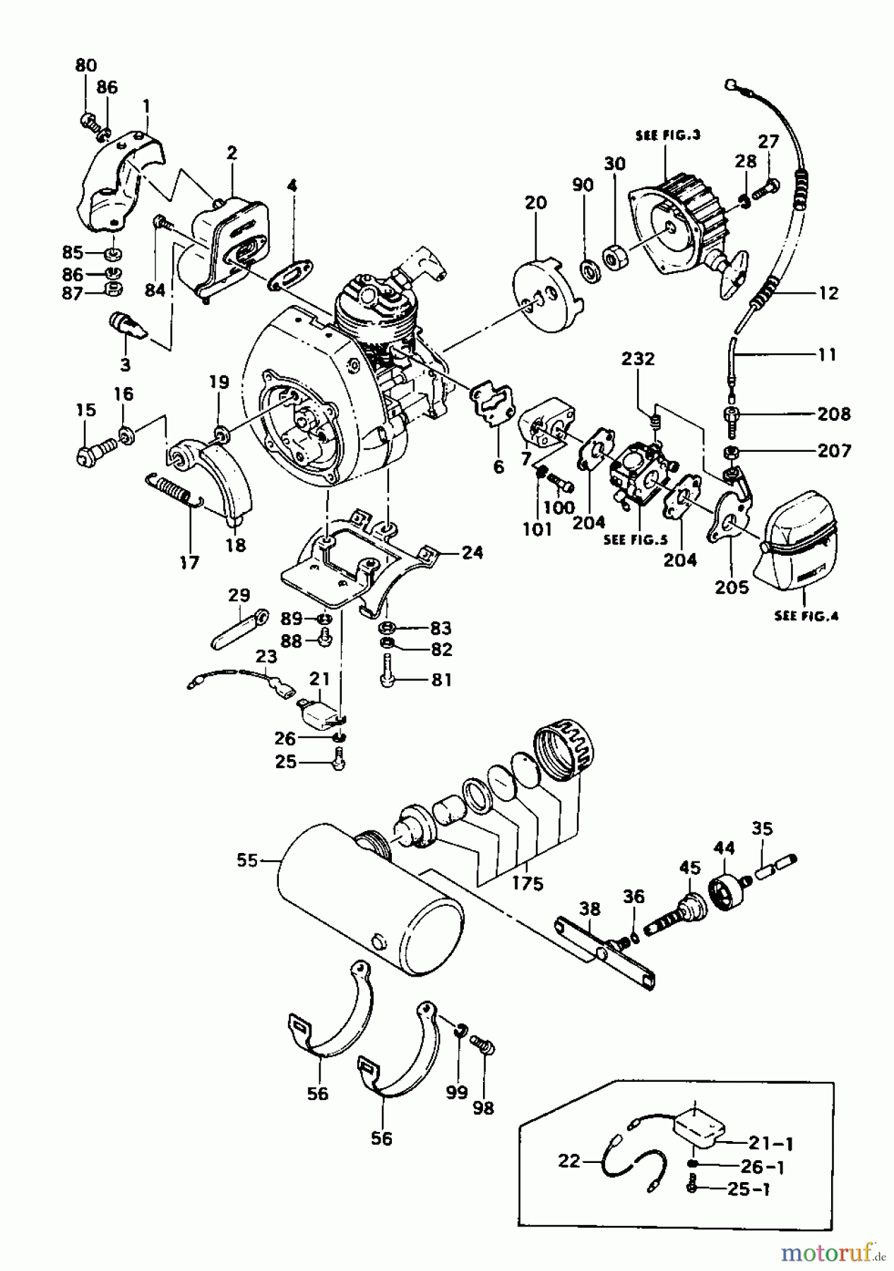 Tanaka Erdbohrer TIA-305 - Tanaka Power Auger Engine Components