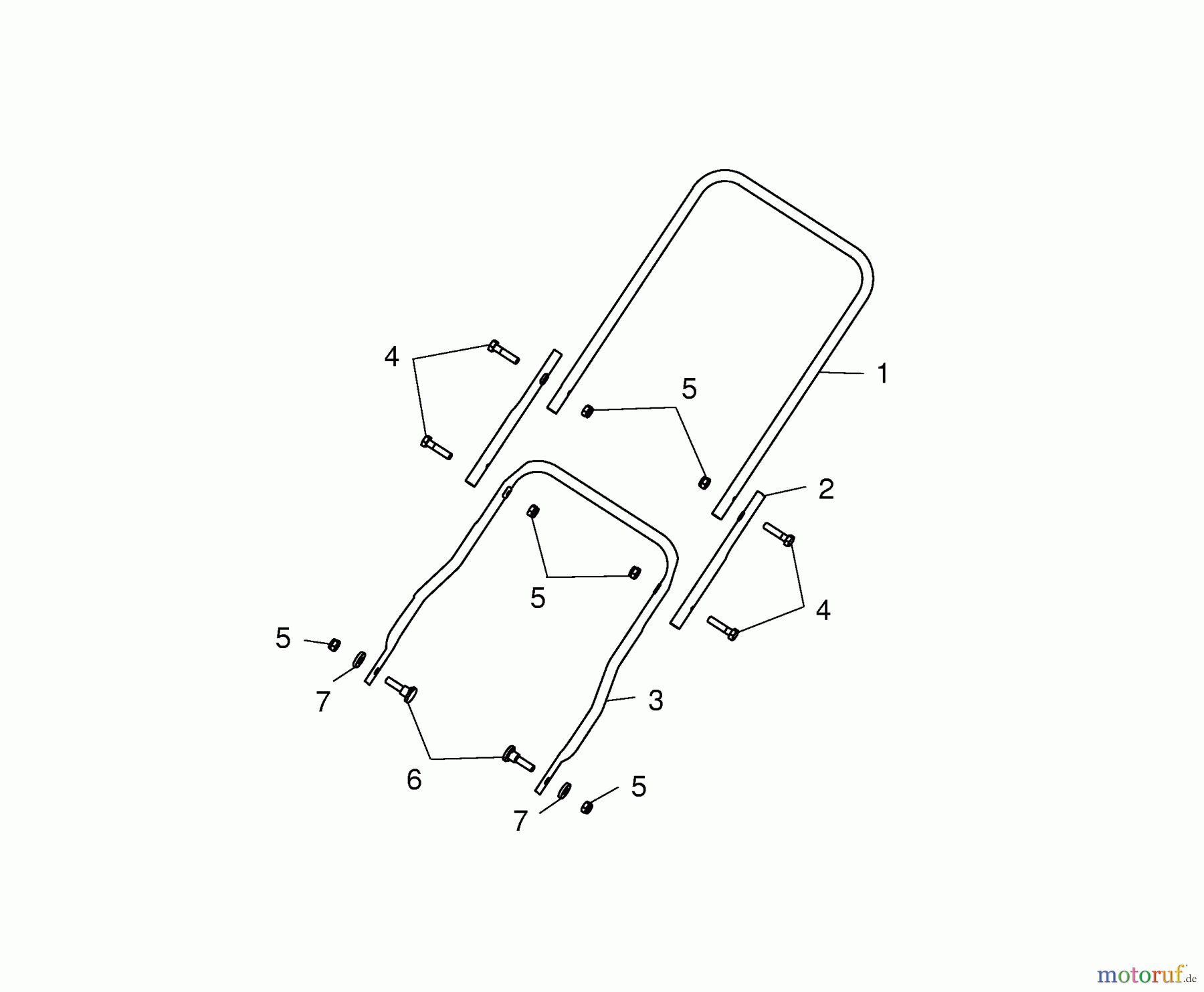  Wolf-Garten Tondeuse à cylindre TC 30 S 3624000 Série A  (2004) Brancard