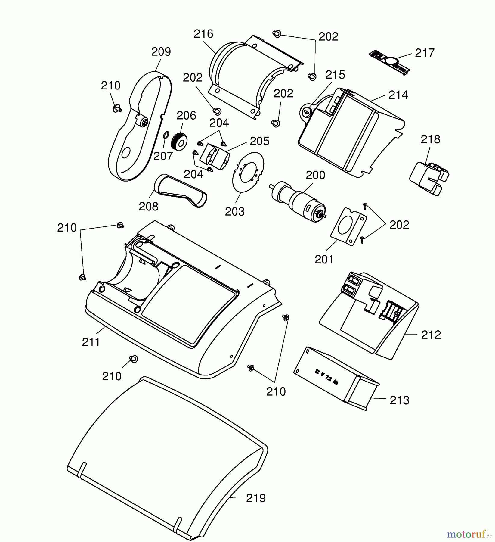  Wolf-Garten Tondeuse à cylindre TC 32 MAC 3617000 Série A  (2004) Batterie, Moteur