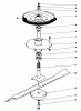 Toro 30133 - 32" Recycler Mower, 1990 (0000001-0999999) Pièces détachées DRIVE SPINDLE ASSEMBLY