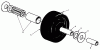 Toro 30136 - 36" Side Discharge Mower, 1989 (9000001-9999999) Pièces détachées CASTOR WHEEL ASSEMBLY NO. 27-1050 (OPTIONAL)