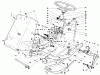 Toro 30544 (117/120) - 44" Side Discharge Mower, Groundsmaster 117/120, 1992 (200001-299999) Pièces détachées FRAME & STEERING ASSEMBLY