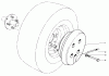 Toro 30544 (117/120) - 44" Side Discharge Mower, Groundsmaster 117/120, 1992 (200001-299999) Pièces détachées WHEEL WEIGHT KIT MODEL NO. 56-6620 (OPTIONAL) (FOR 44" SNOW THROWER MODEL NO. 30761)