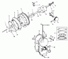 Toro 30555 (200) - 52" Side Discharge Mower, Groundsmaster 200 Series, 1985 (5000001-5999999) Pièces détachées ENGINE, MODEL NO. B48G-GA020 TYPE NO. 4139F CRANKSHAFT AND FLYWHEEL