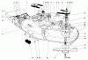 Toro 30555 (200) - 52" Side Discharge Mower, Groundsmaster 200 Series, 1987 (7000001-7999999) Listas de piezas de repuesto y dibujos CUTTING UNIT MODEL NO. 30555 #1