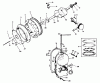 Toro 30555 (200) - 52" Side Discharge Mower, Groundsmaster 200 Series, 1987 (7000001-7999999) Pièces détachées ENGINE, ONAN MODEL NO. B48G-GA020 TYPE NO. 4348G CRANKSHAFT AND FLYWHEEL