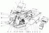 Toro 30555 (200) - 52" Side Discharge Mower, Groundsmaster 200 Series, 1989 (SN 90001-99999) Listas de piezas de repuesto y dibujos INSTRUMENT PANEL AND STEERING POST ASSEMBLY