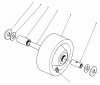 Toro 30575 - 72" Side Discharge Mower, 1990 (000001-099999) Pièces détachées PHENOLIC WHEEL ASSEMBLY NO. 27-1050 (OPTIONAL)