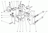 Toro 30575 - 72" Side Discharge Mower, 1990 (000001-099999) Listas de piezas de repuesto y dibujos TRANSMISSLON INTERLOCK ASSEMBLY