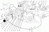 Toro 78215 - 38" Side Discharge Mower, 260 Series Yard Tractors, 1994 (4900001-4999999) Pièces détachées CUTTING UNIT ASSEMBLY