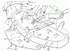 Toro 78230 - 42" Side Discharge Mower, 260 Series Yard Tractors, 1993 (3900001-3999999) Pièces détachées DECK ASSEMBLY