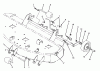 Toro 78230 - 42" Side Discharge Mower, 260 Series Yard Tractors, 1993 (3900001-3999999) Pièces détachées GAGE WHEEL & ROLLER ASSEMBLY