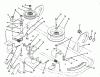 Toro 78230 - 42" Side Discharge Mower, 260 Series Yard Tractors, 1993 (3900001-3999999) Pièces détachées PULLEYS & IDLER ARM ASSEMBLY