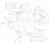 Toro 78261 - 48" Side Discharge Mower, 260 Series Lawn and Garden Tractors, 2000 (200000001-200999999) Pièces détachées REINFORCEMENT PLATE ASSEMBLY