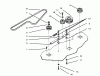 Toro 78305 - 36" Rear Discharge Mower, 1995 (5900001-5999999) Listas de piezas de repuesto y dibujos SPINDLE DRIVE AND IDLER PULLEY